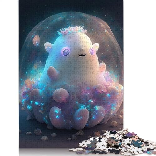 Holzpuzzle mit niedlichen Monstern, 1000 Teile für Erwachsene, Lernspiel, Spielzeug, Geschenk für Heiligabend, 1000 Teile (75 x 50 cm) von QASEYIPV