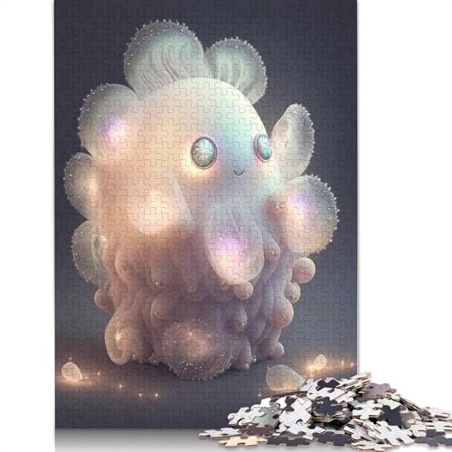 Holzpuzzle mit niedlichen Monstern 1000 Teile, Holzpuzzle für Erwachsene und Jugendliche ab 12 Jahren, Weihnachtsgeschenke, 1000 Teile (75x50cm) von QASEYIPV