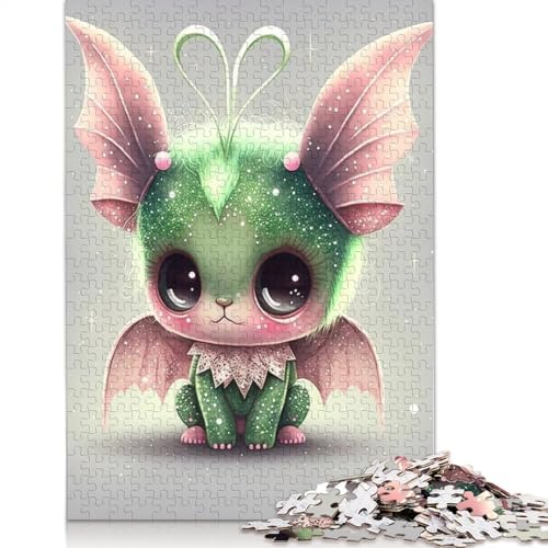 Holzpuzzle mit niedlichen Monstern 1000 Teile, Holzpuzzle für Erwachsene und Jugendliche ab 12 Jahren, Weihnachtsgeschenke, 1000 Teile (75x50cm) von QASEYIPV