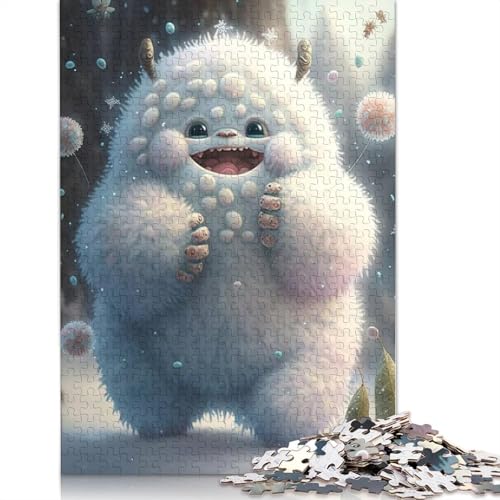 Holzpuzzle mit niedlichen Monstern 1000 Teile, Holzpuzzle für Erwachsene und Jugendliche ab 12 Jahren, Weihnachtsgeschenke, 1000 Teile (75x50cm) von QASEYIPV