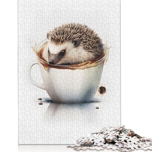 Igel-Puzzle mit 1000 Teilen für Erwachsene, Lernspielzeug, Familienspiele, Geburtstagsgeschenke, 1000 Stück (75 x 50 cm) von QASEYIPV