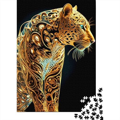 Jaguar 4 Puzzle für Erwachsene und Teenager, 1000 Teile, Papier-Puzzles für Teenager, Geschenke, Puzzlespiel, 1000 Teile (38 x 26 cm) von QASEYIPV