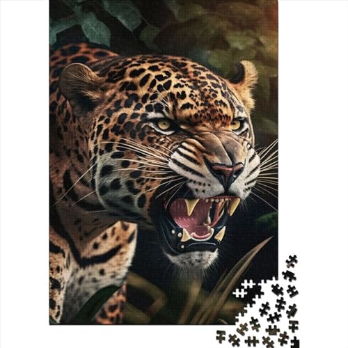 Jaguar Adult Puzzle 6 Teenager Papier Puzzle Geschenke Wohnkultur Puzzle Spielzeug 1000 Teile (38x26cm) von QASEYIPV