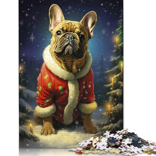 Jolly Bulldog Weihnachtspuzzle, 100% recycelter Karton, 100% recycelter Karton, Puzzle für Jungen oder Mädchen, 1000 Teile (75 x 50 cm) von QASEYIPV