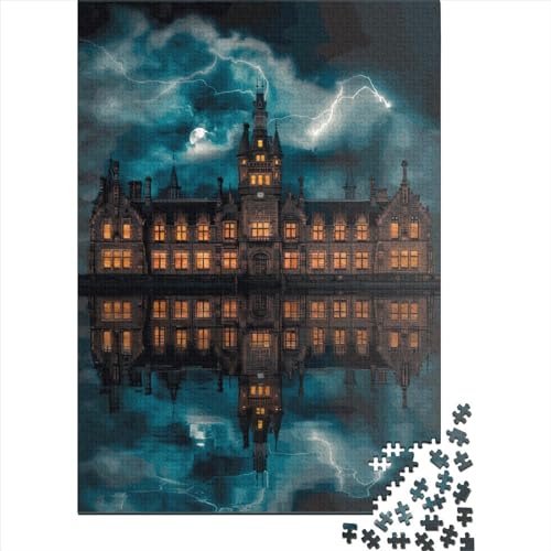 Kreatives Holzpuzzle von Morgan Academy Dundee (1000 Teile, 75 x 50 cm) für Erwachsene. von QASEYIPV