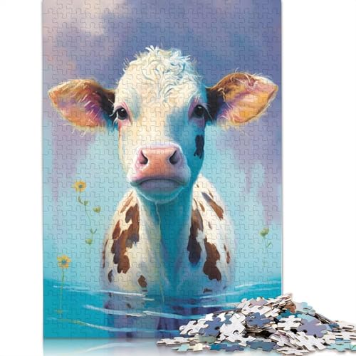 Kuh-Supernaturalismus-Puzzle, herausfordernd und knifflig, 100% recycelter Karton, Puzzle für Erwachsene und Kinder, 1000 Teile (75 x 50 cm) von QASEYIPV