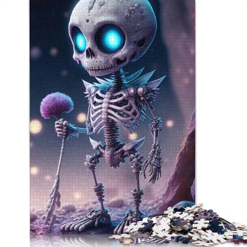 Kunstpuzzle mit Totenköpfen für Erwachsene, 1000 Teile, für Jugendliche, Lernspiel, Spielzeug, 1000 Teile (75 x 50 cm) von QASEYIPV