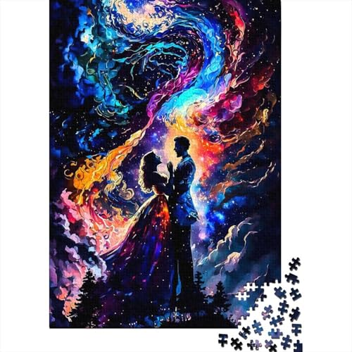 Love Painting Holzpuzzle für Erwachsene und Jugendliche, 1000 Teile, für Erwachsene und Jugendliche ab 12 Jahren, 1000 Teile (75 x 50 cm) von QASEYIPV