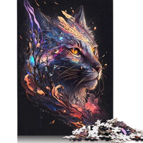 Lynx Puzzle, herausfordernd und knifflig, 100% recycelter Karton, Puzzle für Erwachsene und Kinder, 1000 Teile (75 x 50 cm) von QASEYIPV