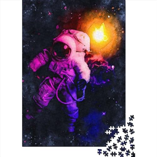 Magischer Weltraum Erwachsene Puzzle 1000 Teile Puzzle für Erwachsene Halloween Geschenk ab 14 Jahren, 1000 Teile (75x50cm) von QASEYIPV