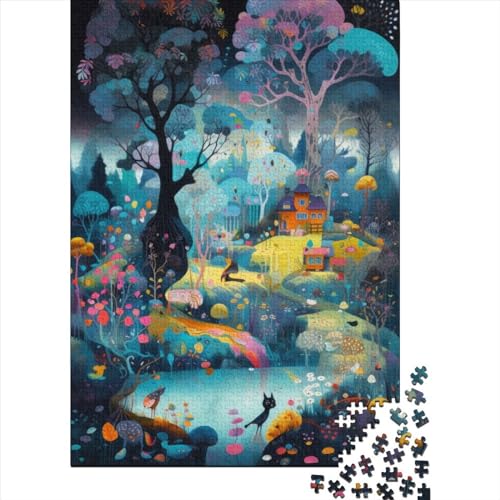 Magisches Zeichenpuzzle 1000 Teile für Erwachsene, Halloween-Geschenkpapier für Erwachsene und Jugendliche, 1000 Teile (38 x 26 cm) von QASEYIPV