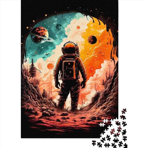 Marsmensch Puzzle 1000 Teile für Erwachsene, Halloween-Geschenk, Puzzle, Lernspiel, Herausforderung, Spielzeug, 1000 Teile (38 x 26 cm) von QASEYIPV