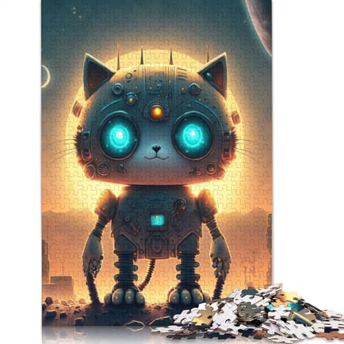 Mechanische Katzen-Puzzle, 1000 Teile, für Erwachsene und Jugendliche ab 12 Jahren, 1000 Teile (38 x 26 cm). von QASEYIPV
