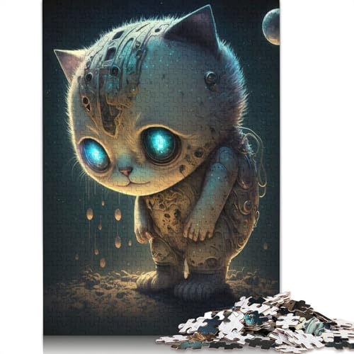 Mechanische Puzzle, 1000 Teile, Katzen-Puzzle, für Erwachsene, Halloween, Heimdekoration, 1000 Teile, 38 x 26 cm Mechanische Puzzle, 1000 Teile, Katzen-Puzzle, für Erwachsene, Halloween, Heimdekoration, 1000 Teile, 38 x 26 cm von QASEYIPV