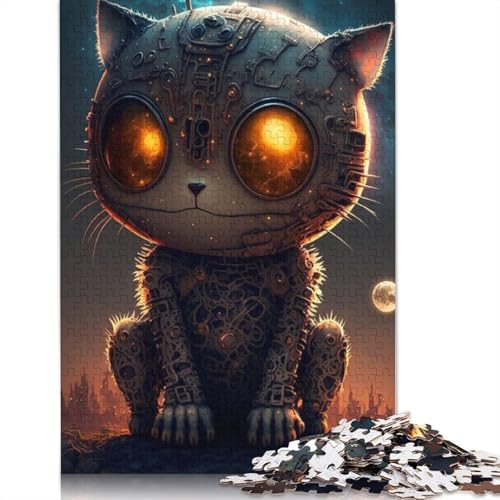 Mechanisches Katzenpuzzle, 1000 Teile, für Erwachsene und Jugendliche, ab 12 Jahren, Weihnachtsgeschenk, 1000 Teile, 75 x 50 cm Mechanisches Katzenpuzzle, 1000 Teile, für Erwachsene und Jugendliche, ab 12 Jahren, Weihnachtsgeschenk, 1000 Teile, 75 x 50 cm von QASEYIPV