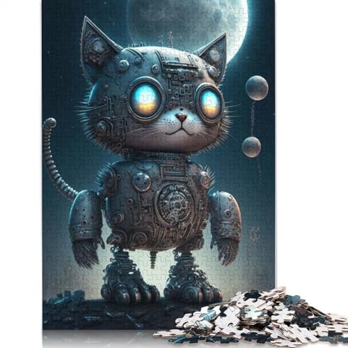 Mechanisches Katzenpuzzle für Erwachsene, 1000 Teile (75 x 50 cm), Lernspiel, 1000 Teile (75 x 50 cm) von QASEYIPV