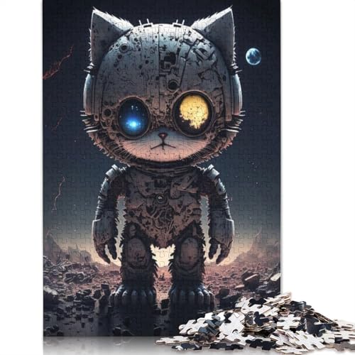 Mechanisches Katzenpuzzle für Erwachsene, pädagogisches Spiel, 1000 Teile (75 x 50 cm) von QASEYIPV