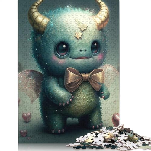 Monster-Puzzle, 1000 Teile, aus Holz, für Erwachsene und Jugendliche, Familienspiel, Weihnachtsgeschenke, 1000 Teile (75 x 50 cm) von QASEYIPV