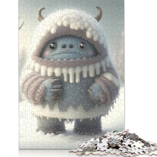Monster Puzzle für Erwachsene, 1000 Teile, für Jugendliche ab 12 Jahren, Weihnachtsgeschenke, 1000 Teile (75 x 50 cm) von QASEYIPV