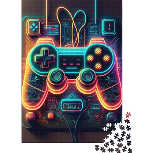 Neon Spiel 1000 Teile für Erwachsene, schwierige Puzzles für Erwachsene, lustige Puzzles für Familien, 1000 Teile (75x50cm) von QASEYIPV