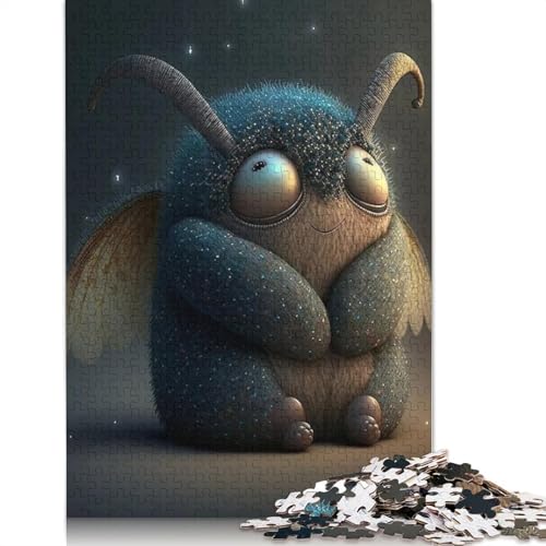 Niedliche Monster Puzzle 1000 Teile, Holzpuzzle für Erwachsene und Jugendliche, Familienspiel, Geschenke für Heiligabend, 1000 Teile (75x50cm) von QASEYIPV