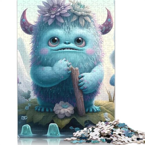 Niedliche Monster Puzzle 1000 Teile für Erwachsene, Papierpuzzle für Erwachsene, Teenager, Männer und Frauen, Geschenk 1000 Teile (38x26cm) von QASEYIPV