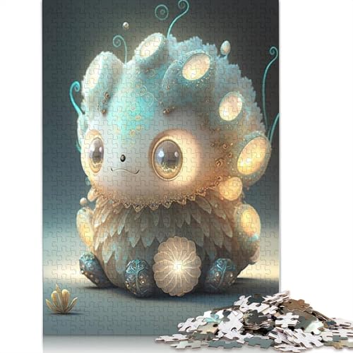 Niedliche Monster Puzzle 1000 Teile für Teenager, Holzpuzzle Geschenke für Erwachsene, Lernspiele für Zuhause, DIY Spielzeug, 1000 Teile (75x50cm) von QASEYIPV