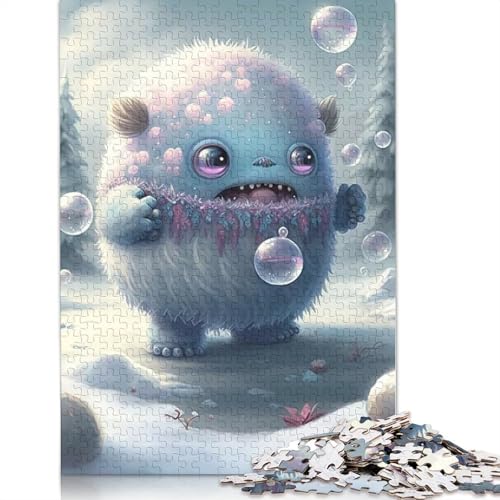 Niedliche Monster Puzzle für Erwachsene, 1000 Teile Puzzle für Erwachsene und Jugendliche, Familienspiel, 1000 Teile (75x50cm) von QASEYIPV
