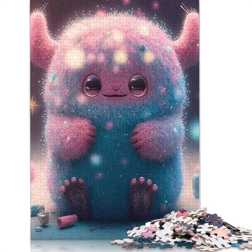 Niedliche Monster Puzzle für Erwachsene, 1000 Teile Puzzle für Erwachsene und Jugendliche, Familienspiel, 1000 Teile (75x50cm) von QASEYIPV
