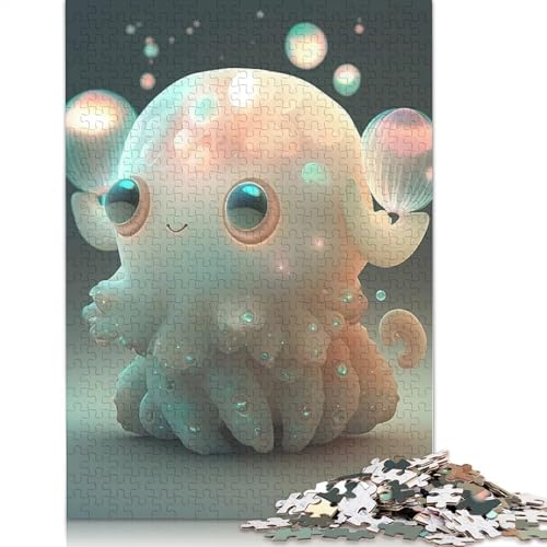 Niedliche Monster Puzzle für Erwachsene und Teenager, 1000 Teile, Holzpuzzle für Erwachsene, Puzzle für Jugendliche ab 12 Jahren, Weihnachtsgeschenke, 1000 Teile (75x50cm) von QASEYIPV