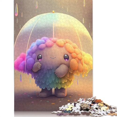 Niedliche Monster Puzzle für Erwachsene und Teenager, 1000 Teile, Papier-Puzzles für Erwachsene, Puzzle für Jugendliche ab 12 Jahren, Weihnachtsgeschenke, 1000 Teile (38 x 26 cm) von QASEYIPV