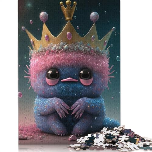 Niedliches Monster-Puzzle, 1000 Teile, Papierpuzzle für Erwachsene und Jugendliche, Familienspiel, Weihnachtsgeschenke, 1000 Teile (38 x 26 cm) von QASEYIPV