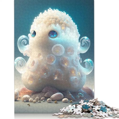 Niedliches Monster-Puzzle, 1000 Teile, für Erwachsene und Jugendliche ab 12 Jahren, Weihnachtsgeschenke, 1000 Teile (75 x 50 cm) von QASEYIPV