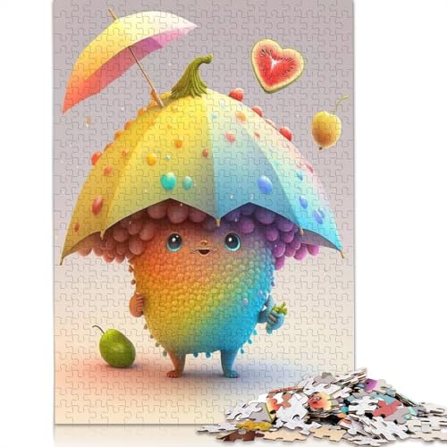 Niedliches Monster-Puzzle, 1000 Teile, für Erwachsene und Jugendliche ab 12 Jahren, Weihnachtsgeschenke, 1000 Teile (75 x 50 cm) von QASEYIPV