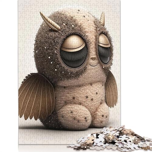 Niedliches Monster-Puzzle für Erwachsene, 1000 Teile, Familienspiel für Erwachsene und Jugendliche (75 x 50 cm) von QASEYIPV