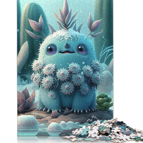 Niedliches Monster Puzzle für Erwachsene, 1000 Teile Puzzle für Teenager, Lernspiel, Spielzeug, Weihnachtsgeschenke, 1000 Teile (38 x 26 cm) von QASEYIPV