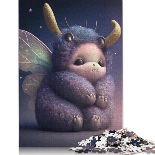 Niedliches Monster Puzzle für Erwachsene, 1000 Teile Puzzle für Teenager, Lernspiel, Spielzeug, Weihnachtsgeschenke, 1000 Teile (75 x 50 cm) von QASEYIPV