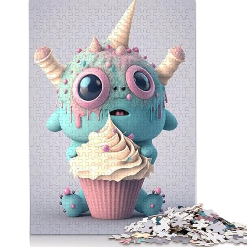 Niedliches Monster Puzzle für Erwachsene, 1000 Teile Puzzle für Teenager, Lernspiel, Spielzeug, Weihnachtsgeschenke, 1000 Teile (75 x 50 cm) von QASEYIPV