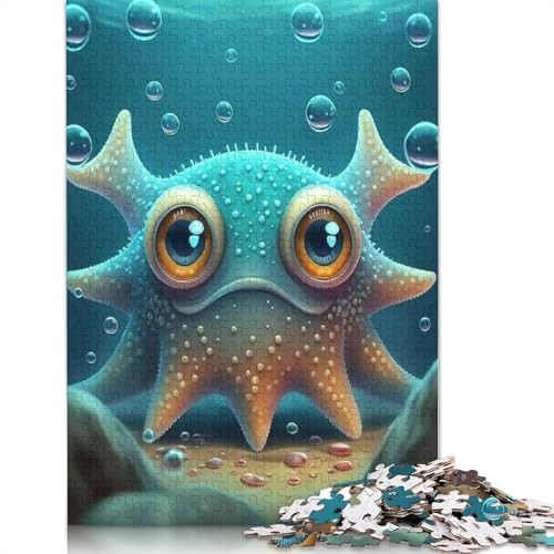 Niedliches Monster Puzzle für Erwachsene, 1000 Teile Puzzle für Teenager, Lernspiel, Spielzeug, Weihnachtsgeschenke, 1000 Teile (75 x 50 cm) von QASEYIPV