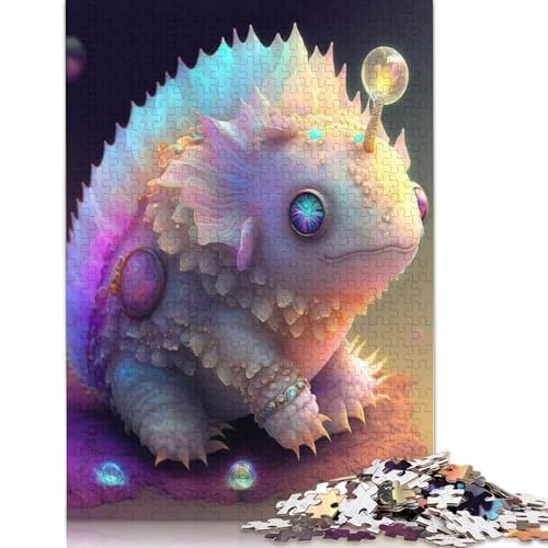 Niedliches Monster Puzzle für Teenager, 1000 Teile, Weihnachtsgeschenke, Puzzles für Erwachsene, 1000 Teile (38 x 26 cm) von QASEYIPV