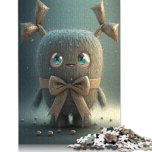 Niedliches Monster Puzzle für Teenager, 1000 Teile, Weihnachtsgeschenke, Puzzles für Erwachsene, 1000 Teile (75 x 50 cm) von QASEYIPV