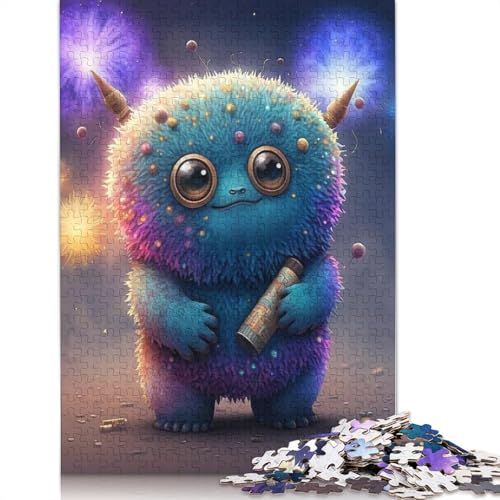 Niedliches Monster Puzzle für Teenager, 1000 Teile, Weihnachtsgeschenke, Puzzles für Erwachsene, 1000 Teile (75 x 50 cm) von QASEYIPV
