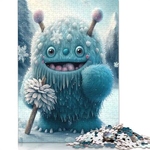 Niedliches Monster Puzzle für Teenager, 1000 Teile, Weihnachtsgeschenke, Puzzles für Erwachsene, 1000 Teile (75 x 50 cm) von QASEYIPV