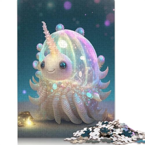 Niedliches Monster Puzzle für Teenager, 1000 Teile, Weihnachtsgeschenke, Puzzles für Erwachsene, 1000 Teile (75 x 50 cm) von QASEYIPV