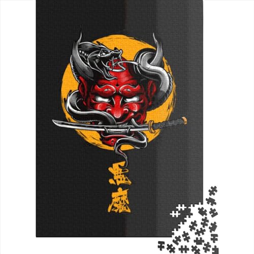 Oni und Schlange Puzzle aus Holz, 1000 Teile, 38 x 26 cm, Lernspiel für Erwachsene, 1000 Teile von QASEYIPV