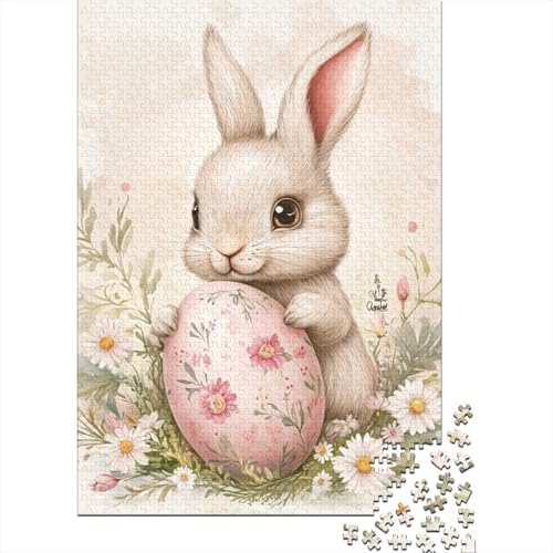 Ostern und Weihnachten Puzzle 1000 Teile für Erwachsene - Holzpuzzle - Entspannende Puzzlespiele - 1000 Teile Puzzle (75 x 50 cm) von QASEYIPV