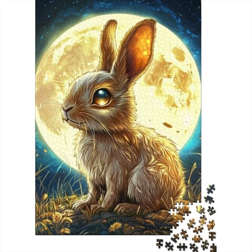 Osterpuzzle niedlicher Hase 1000 Teile für Erwachsene Puzzle Lernspiele 1000 Teile (75x50cm) von QASEYIPV