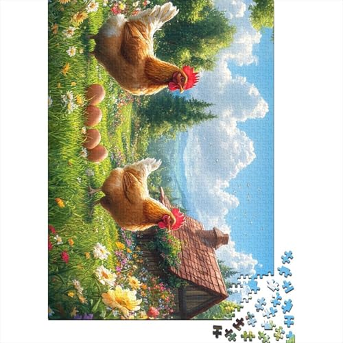 Osterpuzzle niedlicher Hase 1000 Teile für Erwachsene Puzzle Lernspiele 1000 Teile (75x50cm) von QASEYIPV