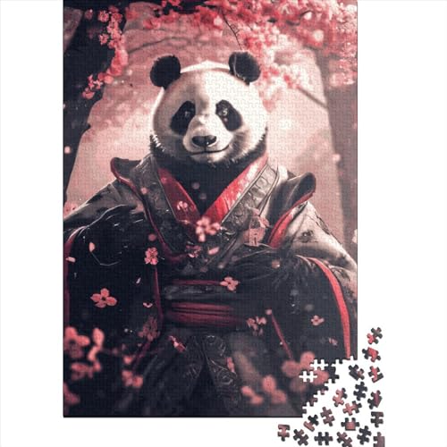 Panda Inkimono 1000 Teile Puzzle Kreative Quadratische Holzpuzzle Erwachsene Weihnachtsgeschenke 1000 Teile (38x26cm) von QASEYIPV