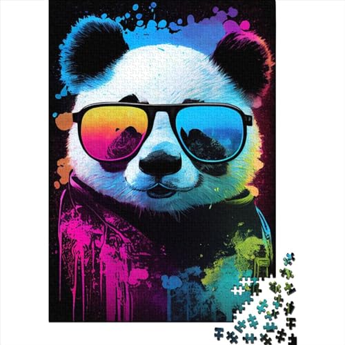 Panda Popart Puzzle, 1000 Teile, für Erwachsene und Jugendliche, ab 12 Jahren, Weihnachtsgeschenke, 38 x 26 cm Panda Popart Puzzle, 1000 Teile, für Erwachsene und Jugendliche, ab 12 Jahren, Weihnachtsgeschenke, 38 x 26 cm von QASEYIPV